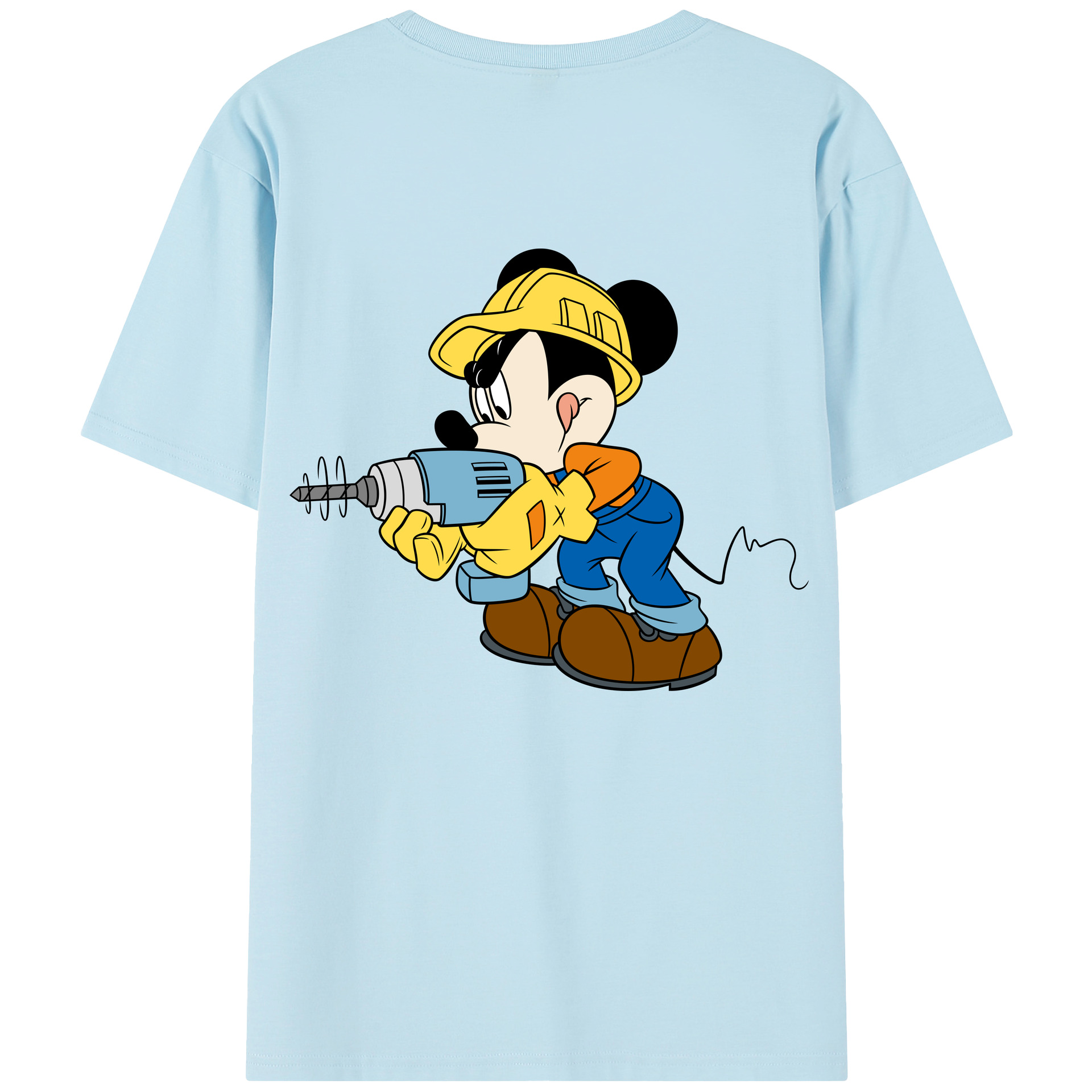 （画像用） ミッキーマウス Mickey Mouse 綿100％半袖Tシャツ（背面プリント）